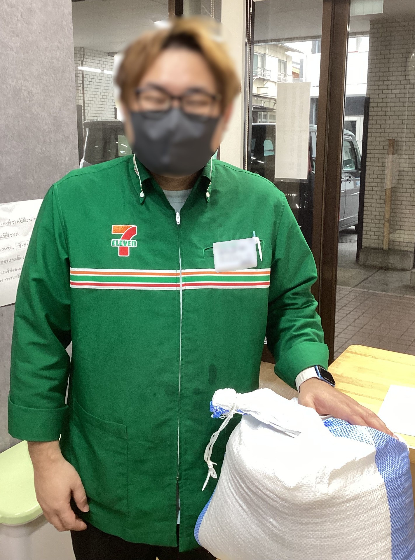 お米の寄付を頂きました。